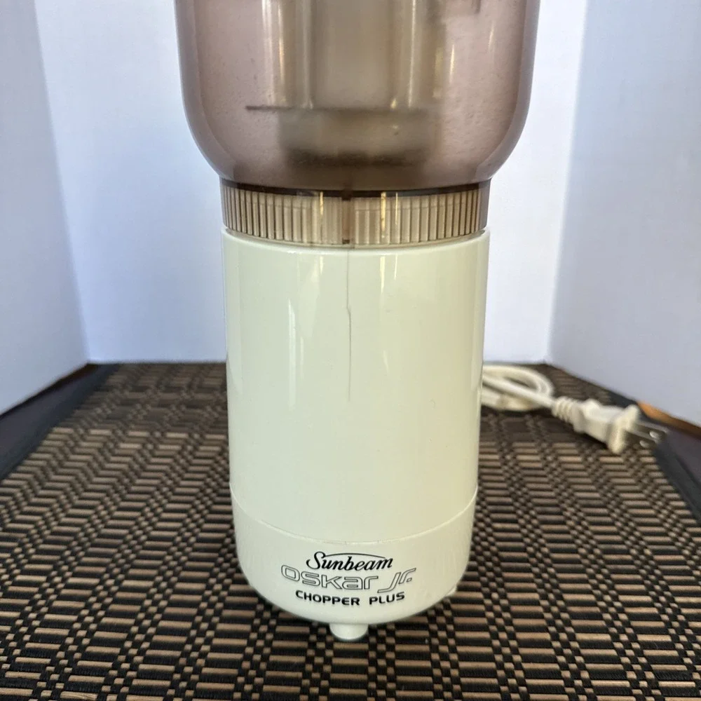 Vtg Sunbeam Oskar Jr Plus 14131 Food Processor Chopper Bowl Blade France Tested